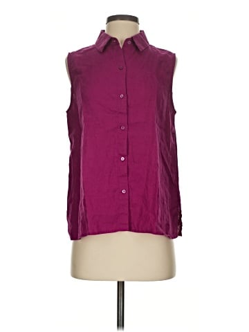 Eileen Fisher Sleeveless Button-Down Shirt (view 1)