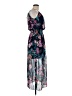 En Focus Studio 100% Polyester Floral Blue Casual Dress Size 6 - photo 4