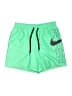 Nike 100% Polyester Color Block Green Shorts Size S - photo 1