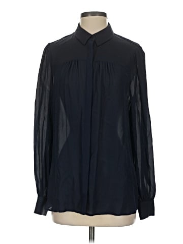 Classiques Entier Long Sleeve Silk Top (view 1)