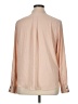 Ann Taylor 100% Polyester Tan Long Sleeve Blouse Size XL - photo 2