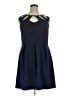 En Focus Studio Solid Blue Cocktail Dress Size 16 - photo 1
