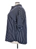 Suzanne Betro 100% Polyester Stripes Blue Short Sleeve Blouse Size 3X - photo 5