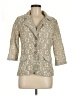 Nick & Mo 100% Nylon Paisley Gold Tan Blazer Size L - photo 1