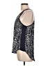 Le Lis 100% Polyester Black Sleeveless Top Size L - photo 5