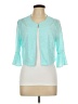 Perceptions Teal 3/4 Sleeve Top Size L - photo 1