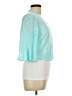 Perceptions Teal 3/4 Sleeve Top Size L - photo 4