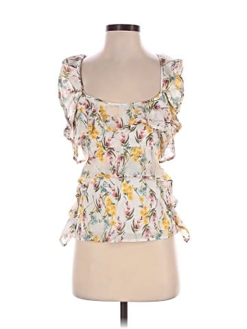 Line & Dot Sleeveless Blouse (view 1)