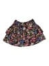 Aqua 100% Polyester Floral Black Skirt Size 10 - 12 - photo 1