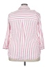 Ellos 100% Rayon Stripes Pink 3/4 Sleeve Button-Down Shirt Size 22 - photo 2