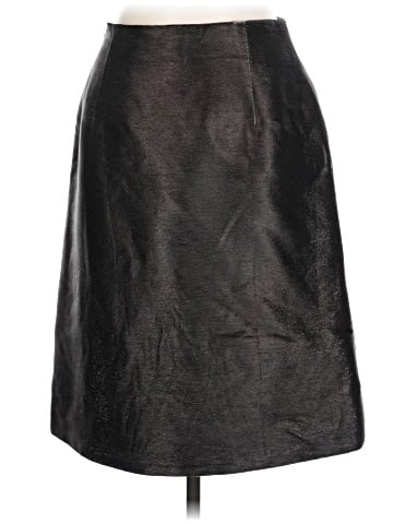 Ralph Lauren Black Label Faux Leather Skirt (view 2)