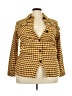Karl Lagerfeld Paris Houndstooth Gold Blazer Size 2X - photo 1