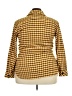 Karl Lagerfeld Paris Houndstooth Gold Blazer Size 2X - photo 2
