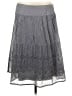 Studio West 100% Cotton Solid Gray Casual Skirt Size L - photo 1