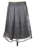 Studio West 100% Cotton Solid Gray Casual Skirt Size L - photo 2