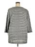 Onque Casuals Gray Black 3/4 Sleeve Top Size 3X - photo 2