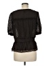 BOSTON DESIGN STUDIO 100% Polyester Black Short Sleeve Blouse Size 6 - photo 2