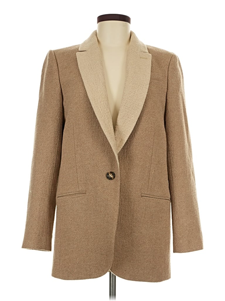 Pre-owned Jcrew Coat In Tan