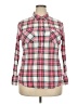 Merona Plaid Pink Long Sleeve Button-Down Shirt Size XXL - photo 1