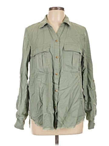 Francesca's Long Sleeve Button-Down Shirt (view 1)