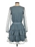 Express 100% Polyester Polka Dots Blue Cocktail Dress Size XS - photo 1