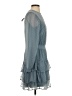 Express 100% Polyester Polka Dots Blue Cocktail Dress Size XS - photo 4
