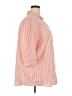 Roaman's Stripes Pink 3/4 Sleeve Button-Down Shirt Size 24w - photo 4