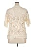 Cato 100% Acrylic Ivory Short Sleeve Top Size XL - photo 2