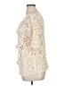 Cato 100% Acrylic Ivory Short Sleeve Top Size XL - photo 5