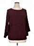 MSK Burgundy 3/4 Sleeve Top Size 1X - photo 1