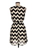 rue21 100% Polyester Chevron-herringbone Black Casual Dress Size M - photo 2