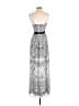 BCBGMAXAZRIA Paisley Silver Casual Dress Size 2 - photo 2