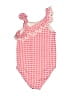 Gymboree Checkered-gingham Pink One Piece Swimsuit Size 10 - photo 2