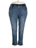BLOOMCHIC Solid Blue Jeans Size 24 - photo 1