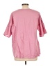 Assorted Brands Pink Short Sleeve Blouse Size L (estimated) - photo 2