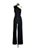 Black Halo Solid Black Jumpsuit Size 4 - photo 1