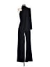 Black Halo Solid Black Jumpsuit Size 4 - photo 2
