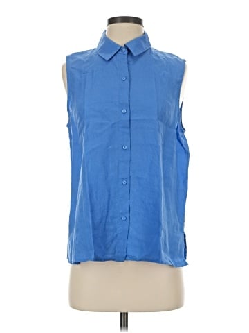 Eileen Fisher Sleeveless Button-Down Shirt (view 1)