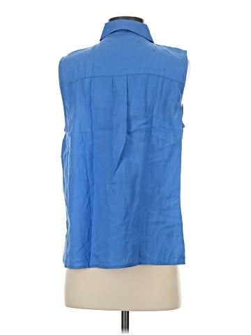 Eileen Fisher Sleeveless Button-Down Shirt (view 2)