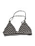 H&M Chevron-herringbone Black Swimsuit Top Size 6 - photo 1