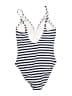Soma Stripes Ivory One Piece Swimsuit Size 14 - photo 2