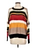 Kerisma Color Block Brown Pullover Sweater Size S - photo 1