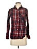 Old Navy Plaid Red Long Sleeve Button-Down Shirt Size XS - photo 1