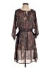 Floreat 100% Polyester Paisley Brown Casual Dress Size S - photo 1
