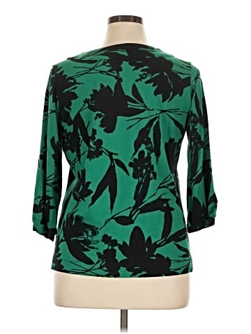 a.n.a. A New Approach 3/4 Sleeve Blouse (view 2)