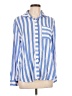 Notations Stripes Blue Long Sleeve Button-Down Shirt Size L (petite) - photo 1