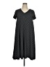 Roaman's Chevron-herringbone Gray Casual Dress Size 14 (M) - photo 1