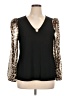 By Design Black Long Sleeve Blouse Size XL - photo 1