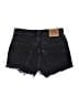 Levi's 100% Cotton Hearts Black Denim Shorts Size 27 waist - photo 2