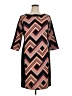 Nine West Chevron-herringbone Black Casual Dress Size 14 - photo 1
